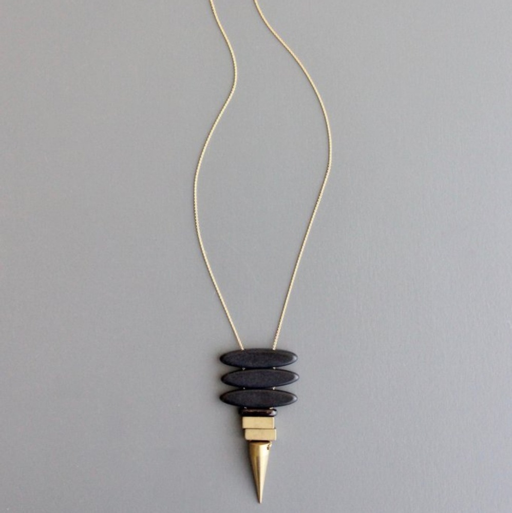 Natalie Brass Necklace